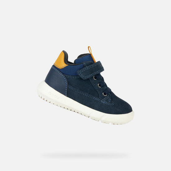 Bottines Bébé Garçon HYROO TODDLER BOY Bleu Marine/Ocre