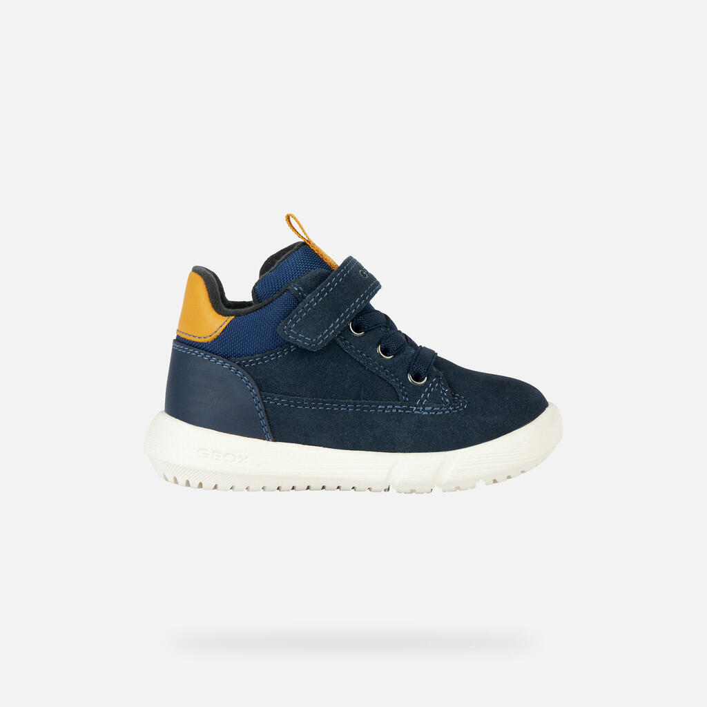 Bottines Bébé Garçon HYROO TODDLER BOY Bleu Marine/Ocre 2/7