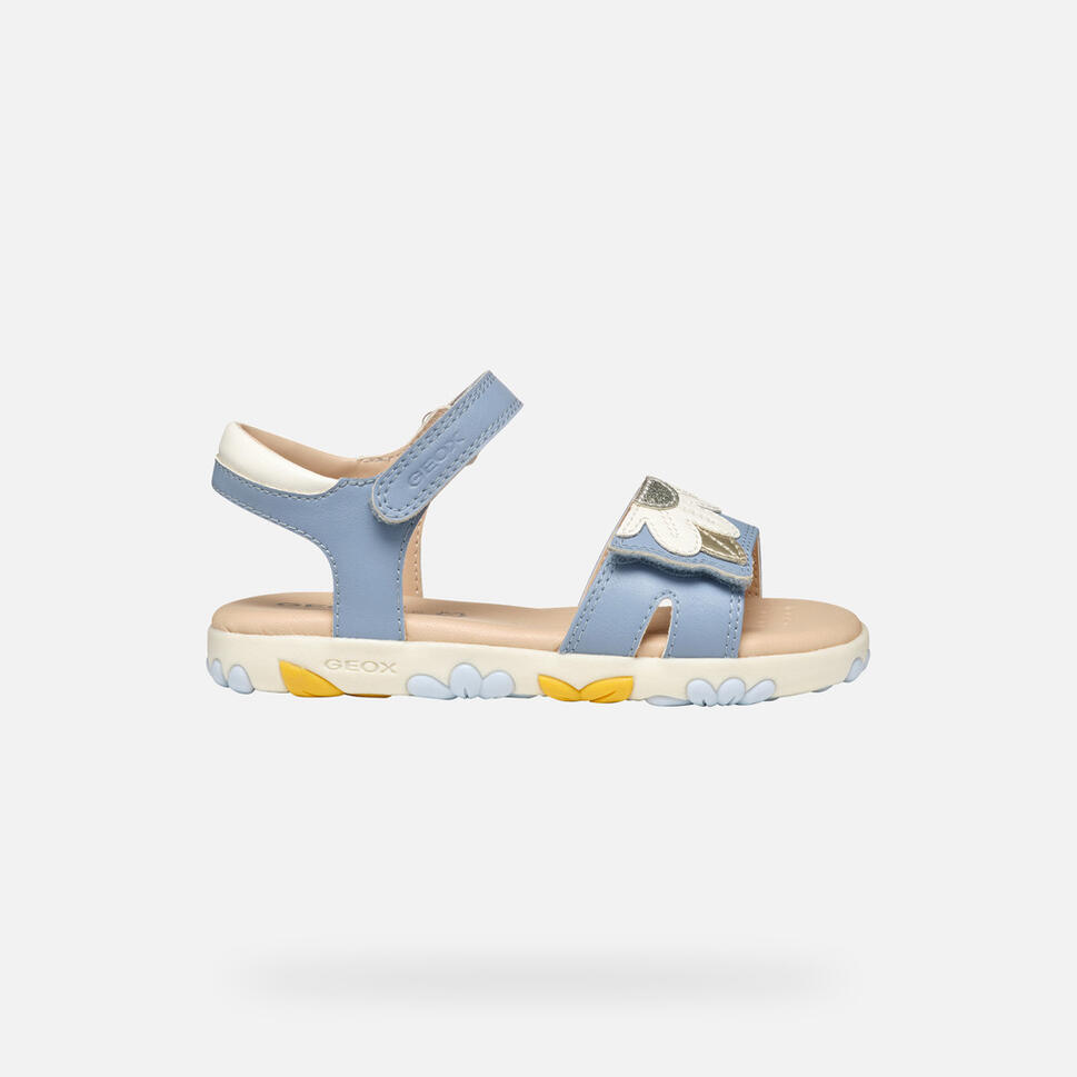Sandały Geox Model J Sandal Haiti Girl Kolor Niebieski
