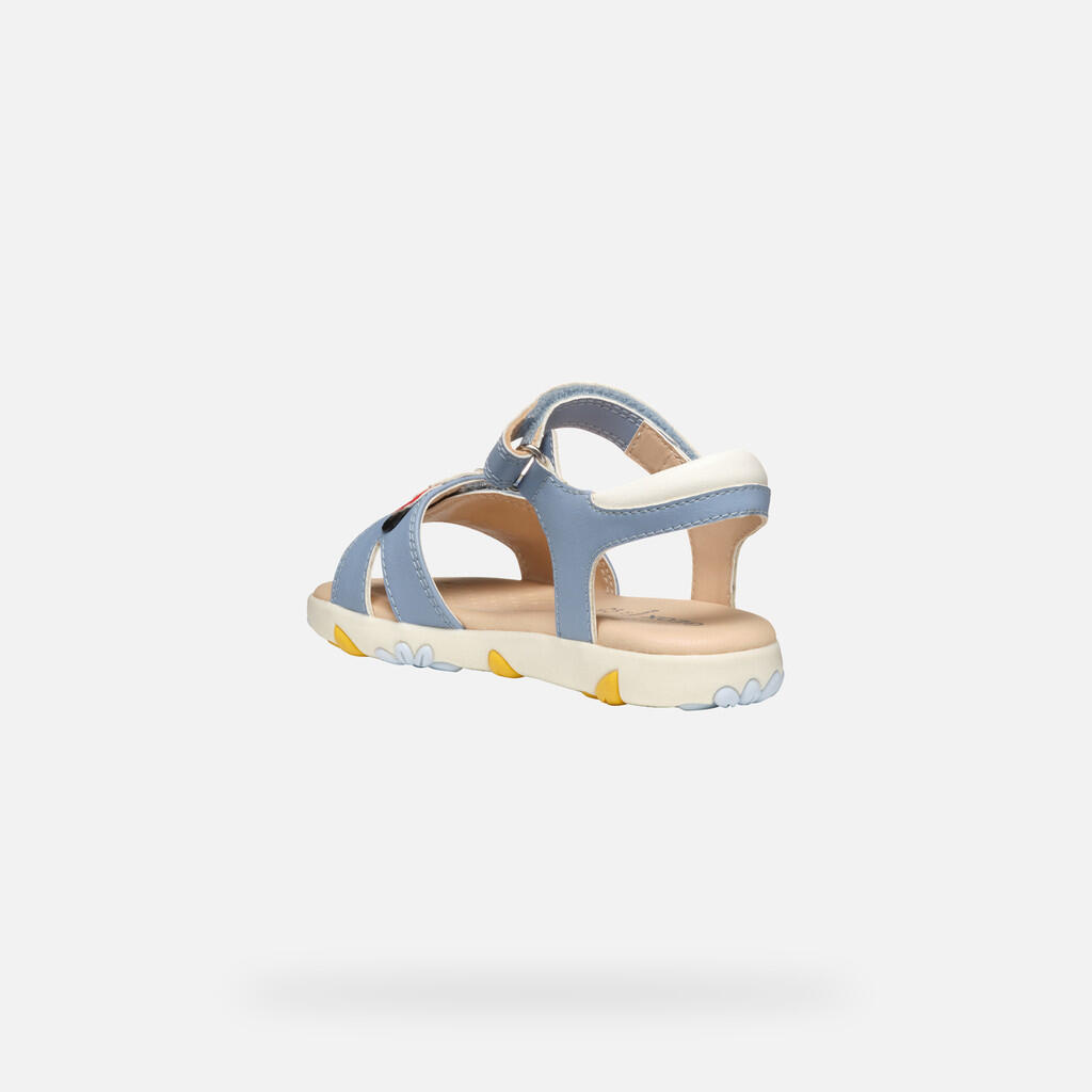 Sandały GEOX J SANDAL HAITI GIRL Niebieski 5/7