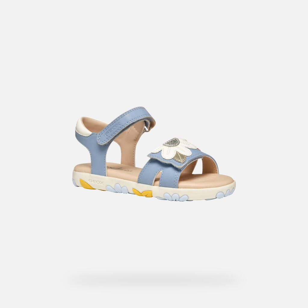 Sandały GEOX J SANDAL HAITI GIRL Niebieski 4/7