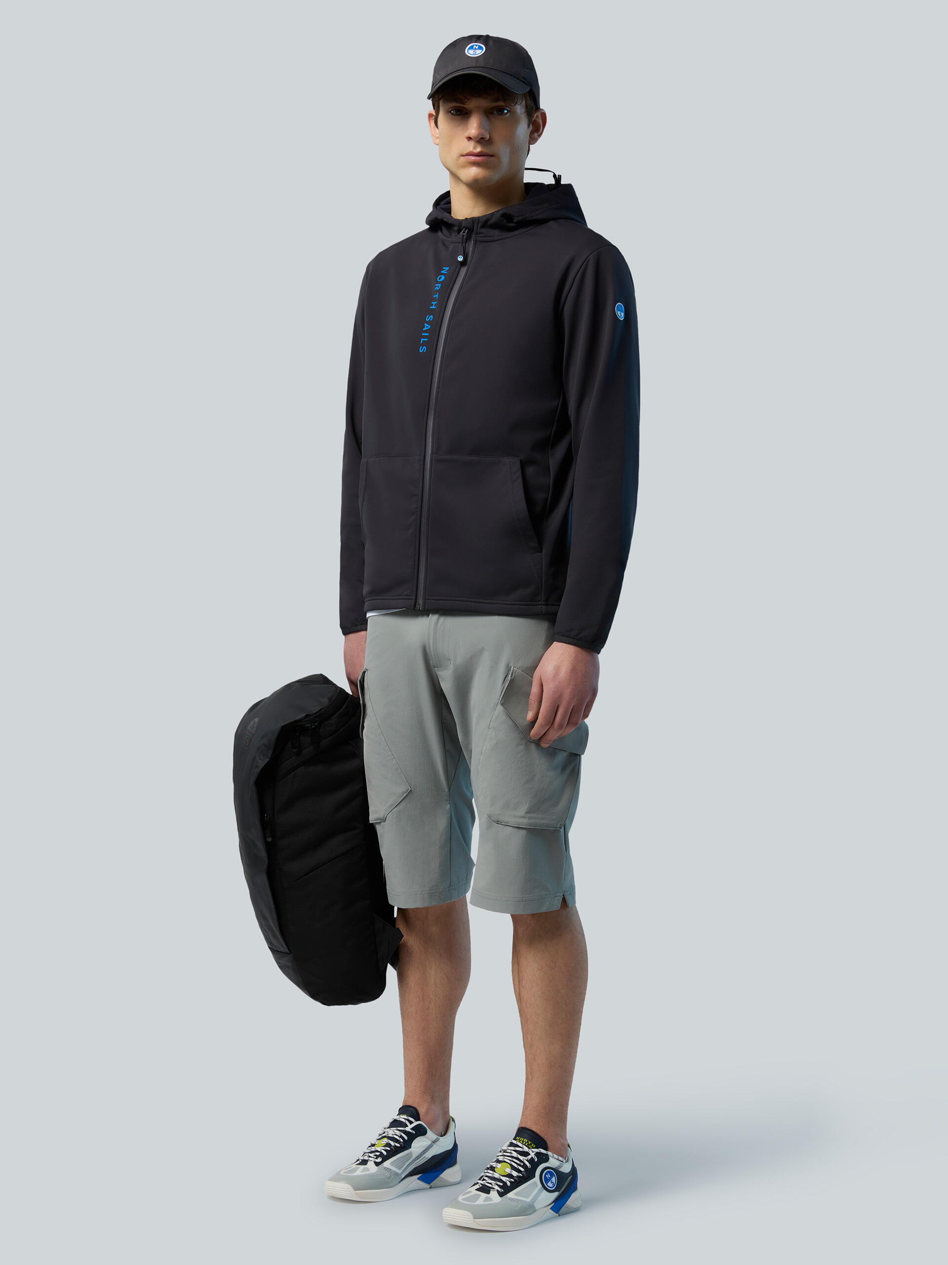 Sudadera con capucha SoftShell con cremallera para hombre 2/3