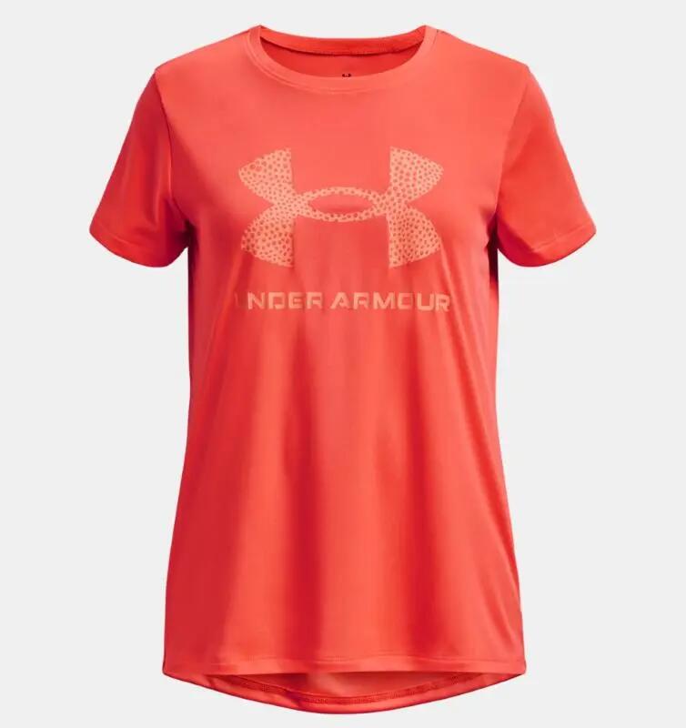 Lány póló Under Armour Tech Solid Print Fill BL SSC 1/2