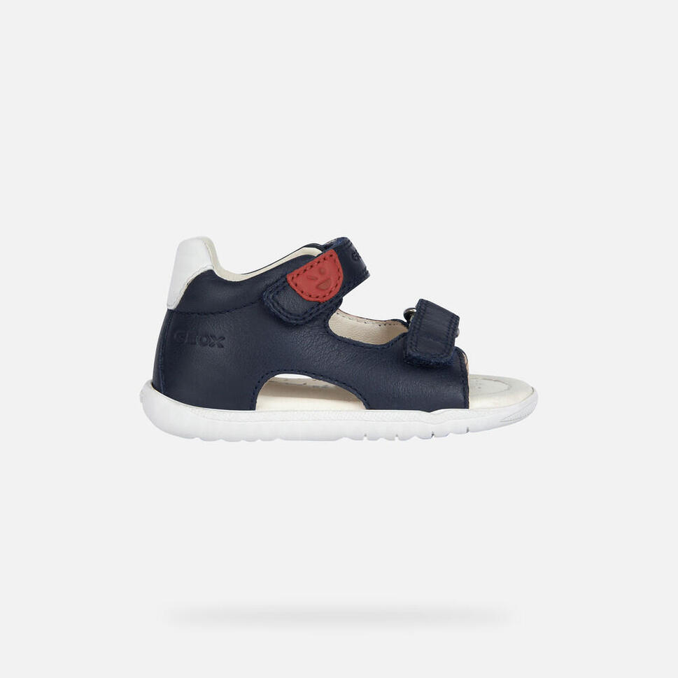 Sandały Geox Model B Sandal Macchia Boy Kolor Niebieski