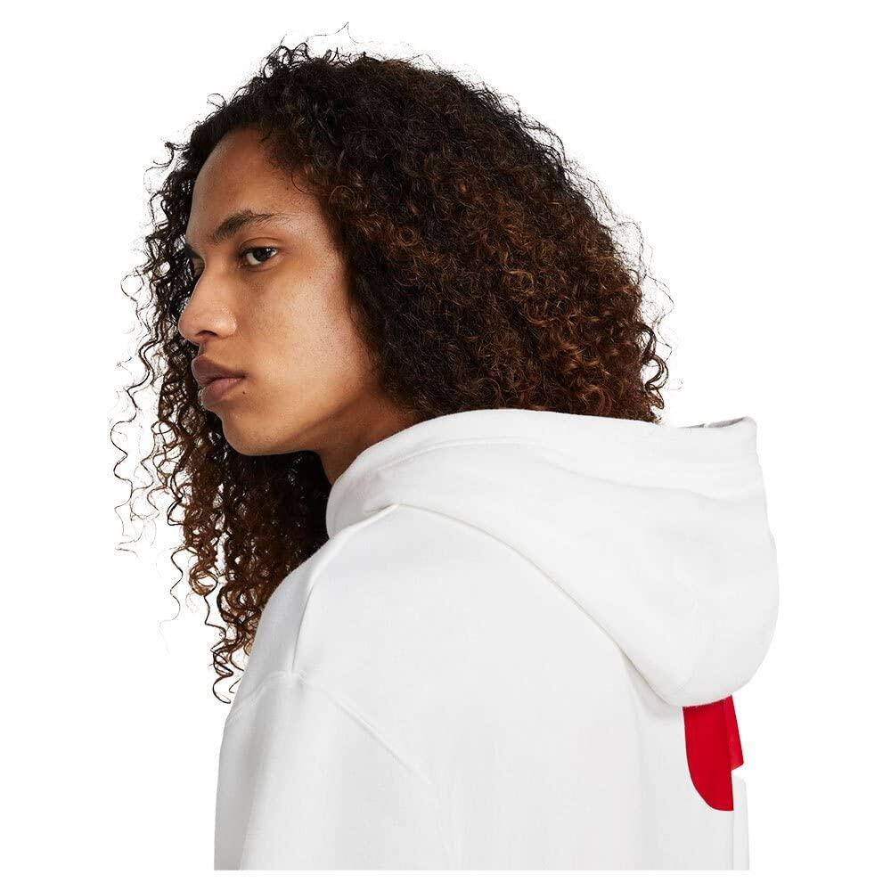 Haut à capuche Nike M NSW Swoosh blanc/rouge universitaire, taille XL 3/7