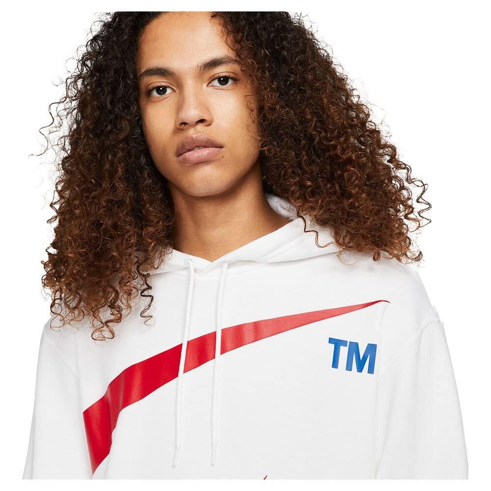 Haut à capuche Nike M NSW Swoosh blanc/rouge universitaire, taille XL 2/7