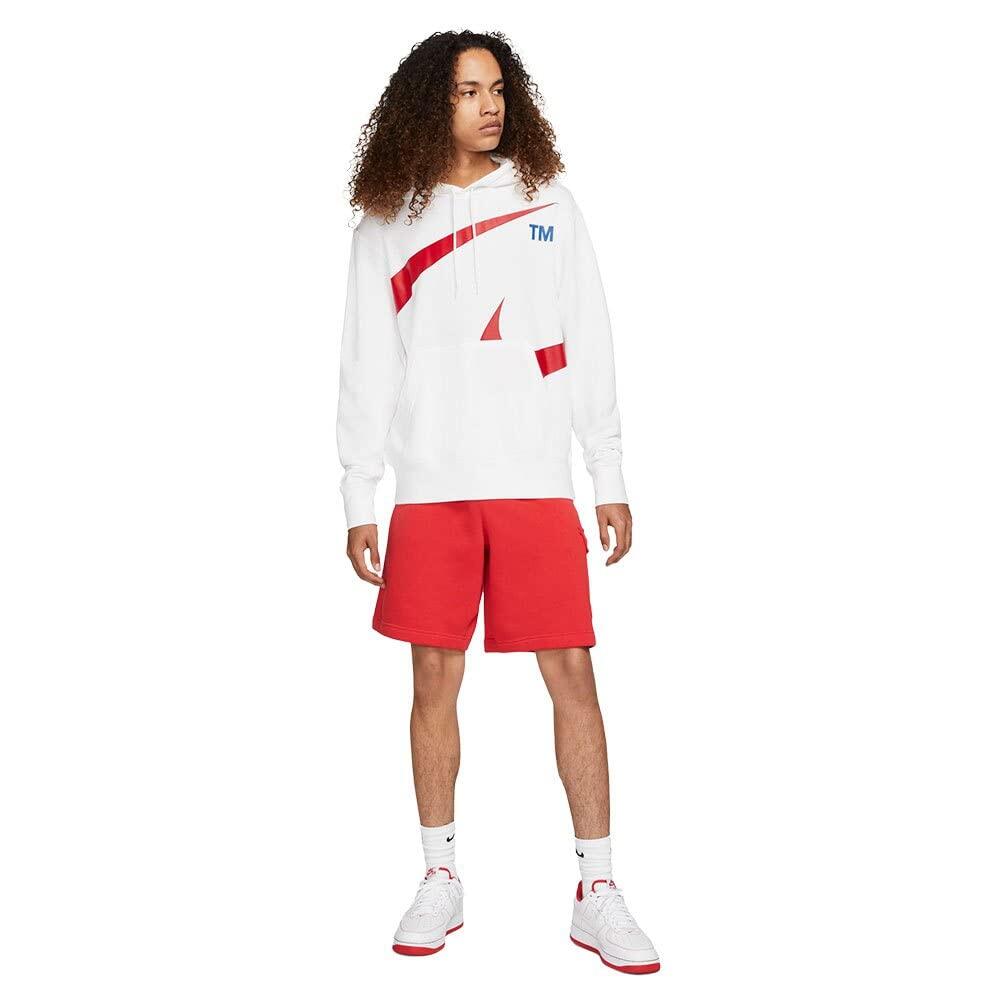 Haut à capuche Nike M NSW Swoosh blanc/rouge universitaire, taille XL 5/7