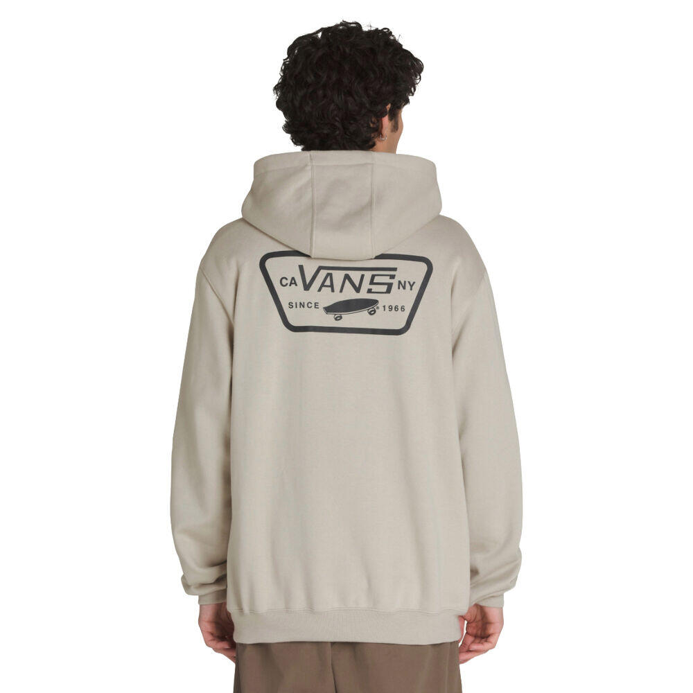 Sudadera Beige Vans Full Patch Pullover Hoodie London Fog de Ajuste Clásico 3/4
