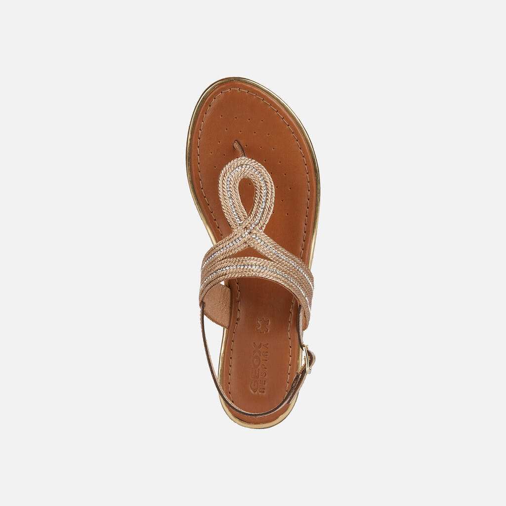 Sandales Femme D SOZY PLUS Or Foncé 6/7