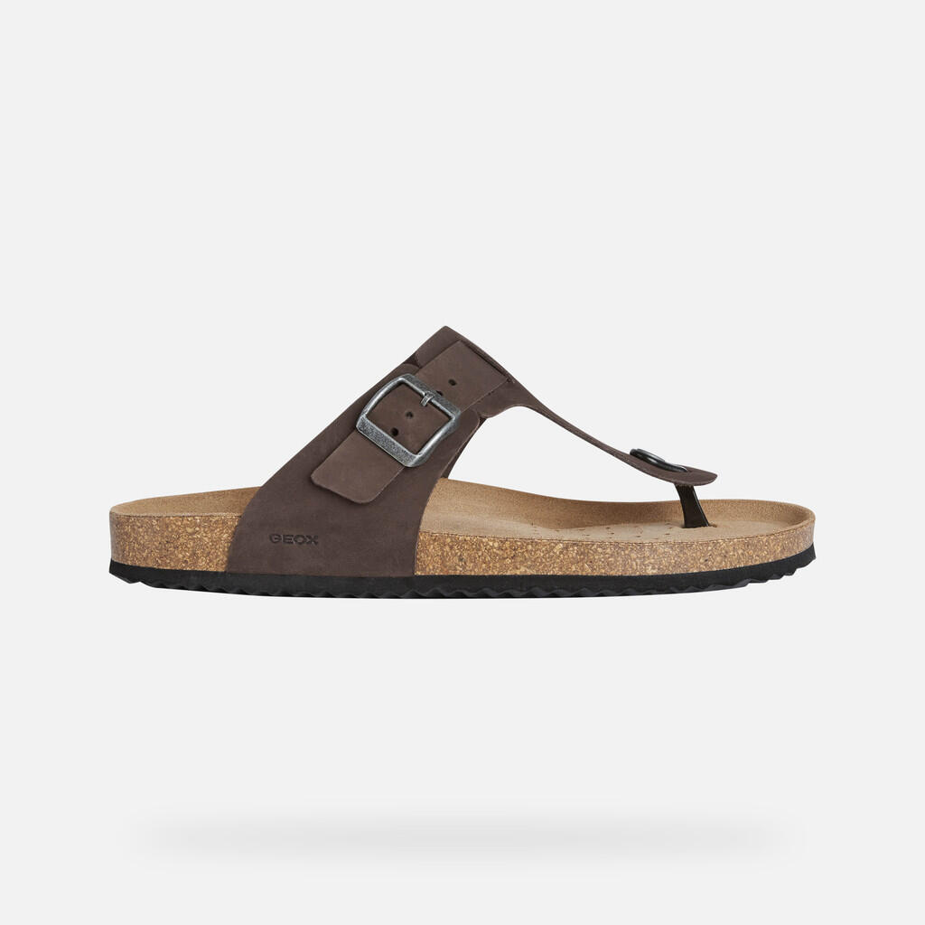 Sandales Homme U SANDAL GHITA Brun Foncé 2/7