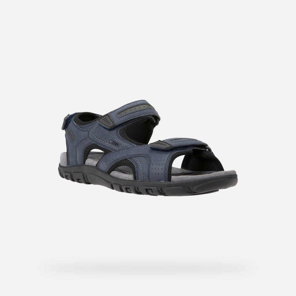 Sandales Homme UOMO SANDAL STRADA Bleu Marine/Gris Foncé 3/7