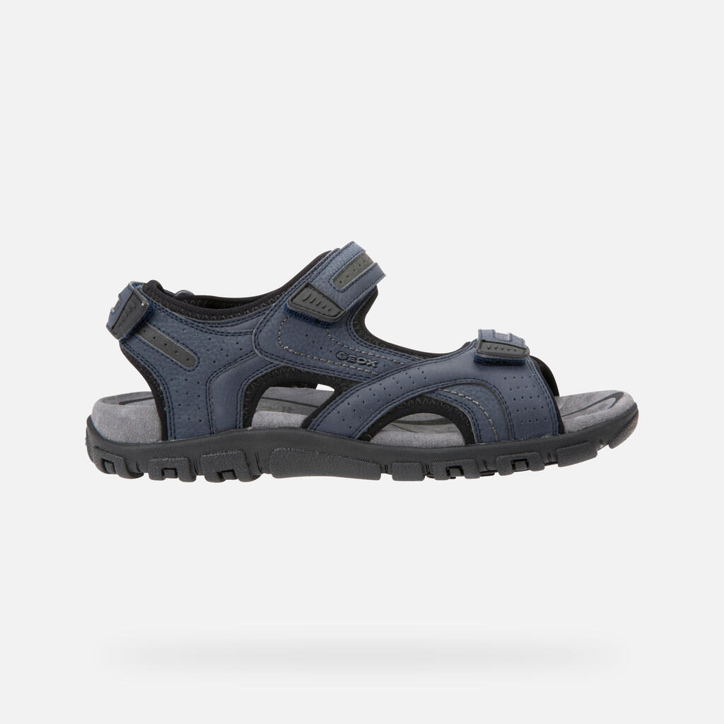 Sandales Homme UOMO SANDAL STRADA Bleu Marine/Gris Foncé 2/7