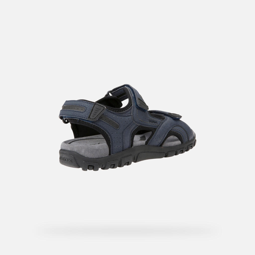 Sandales Homme UOMO SANDAL STRADA Bleu Marine/Gris Foncé 5/7