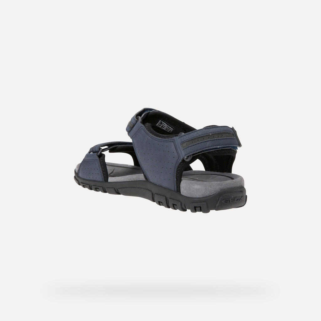 Sandales Homme UOMO SANDAL STRADA Bleu Marine/Gris Foncé 4/7