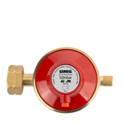 Universele gasregelaar afblaas 1/4 inch links 50mbar drukregelaars los rood