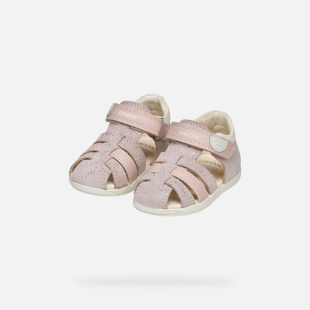 Sandały Geox Model B Sandal Macchia Gir Kolor Rose 3/7