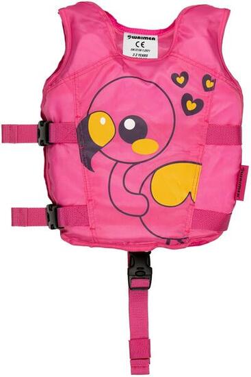 Giubbotto salvagente per bambini a forma di animale - 2-3 anni - 15-19 kg - Rosa