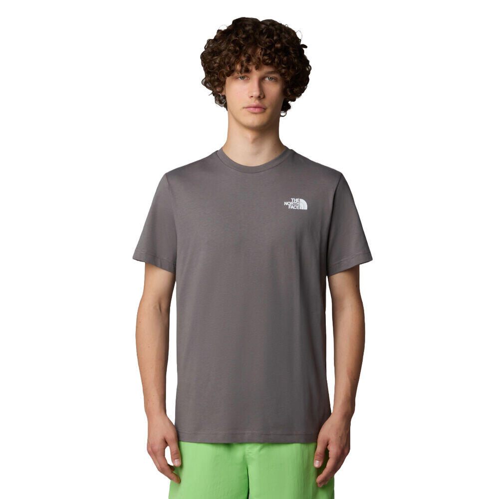 Camiseta Gris The North Face Redbox Tee Smoked Pearl-Hero Blue 3/5