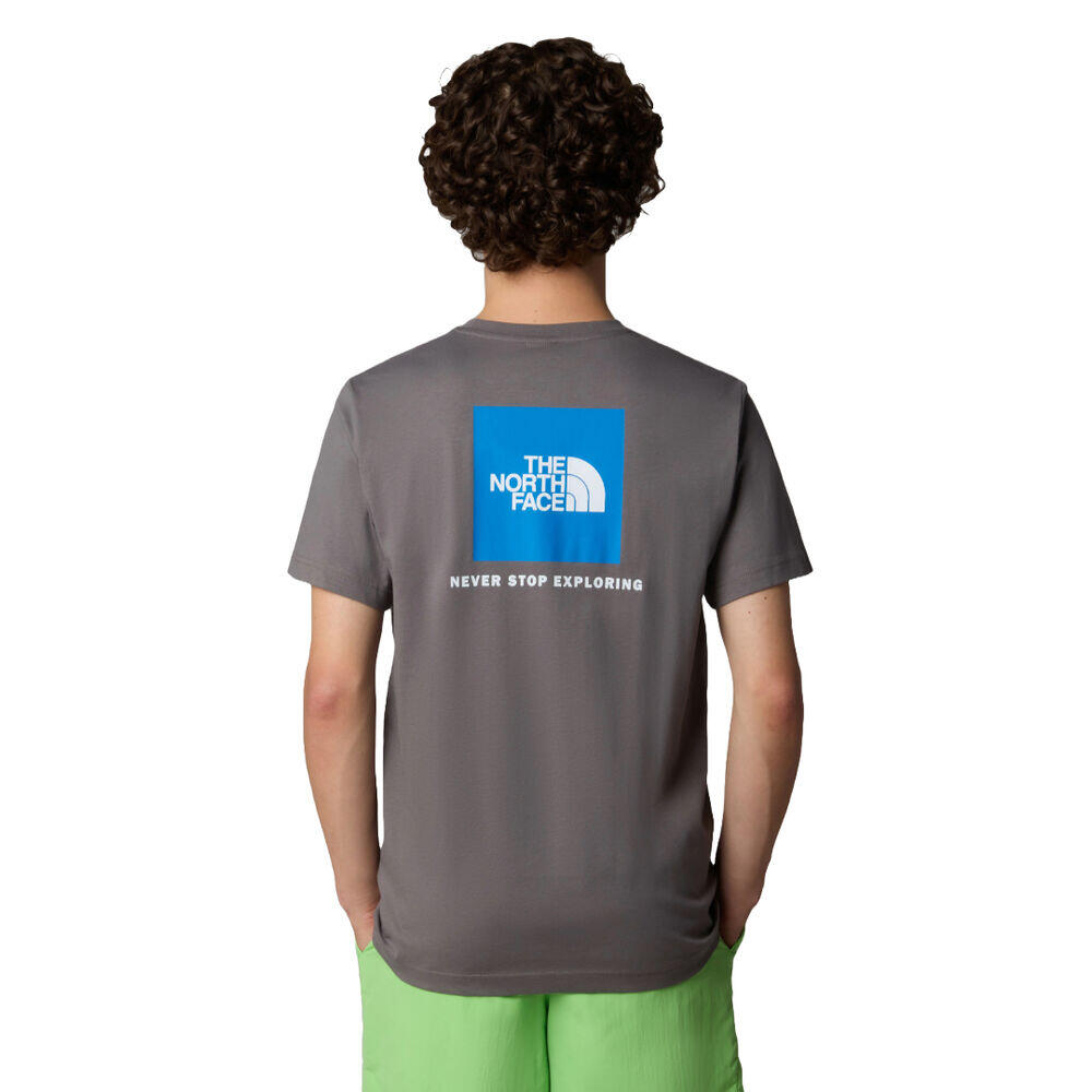 Camiseta Gris The North Face Redbox Tee Smoked Pearl-Hero Blue 4/5