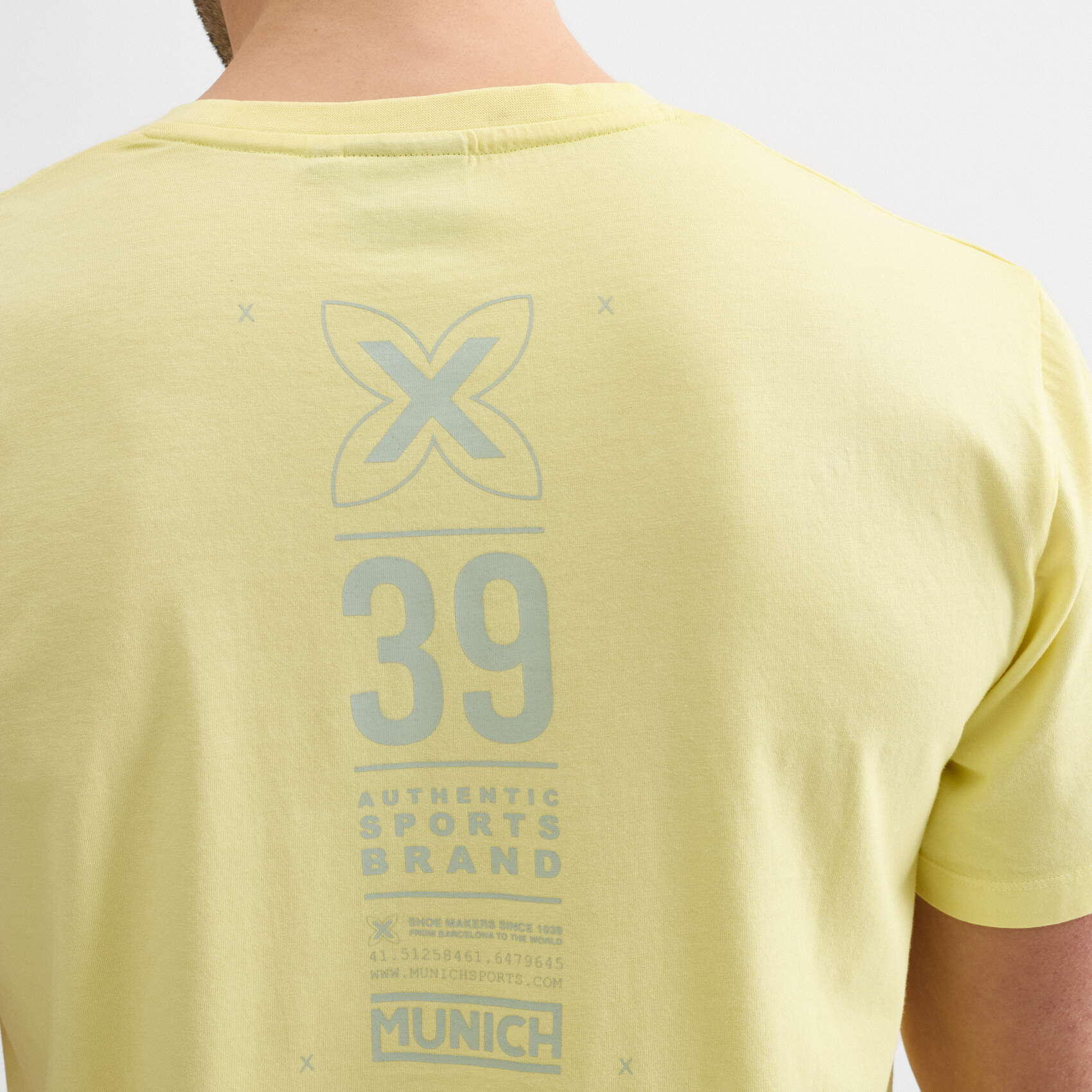 T-shirt Munich Modèle Regular T-shirt Heritage Couleur Jaune 4/4