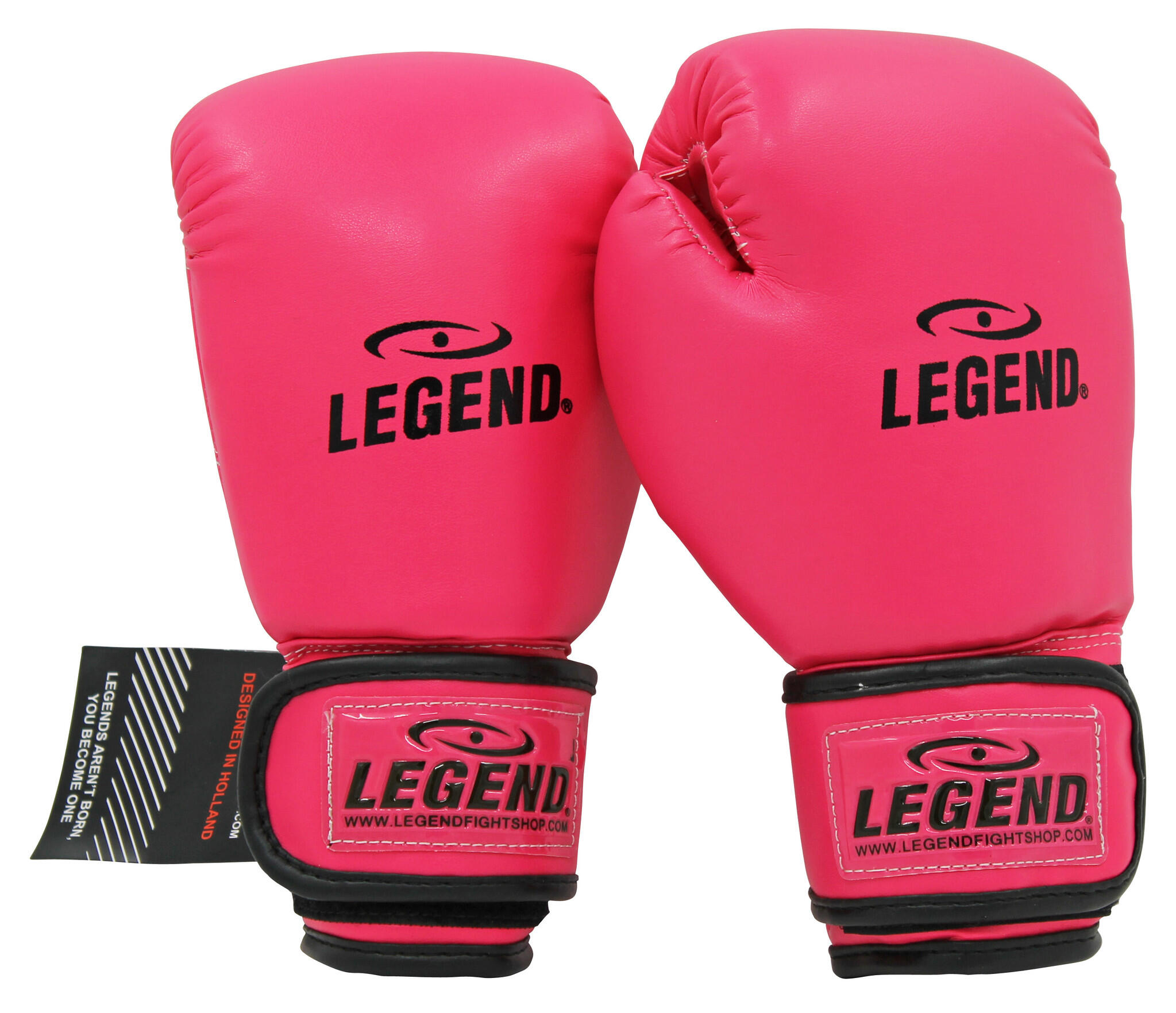 Gants de Boxe Enfant 4-8 ans Rose Fluo 4oz/6oz PU 4/6