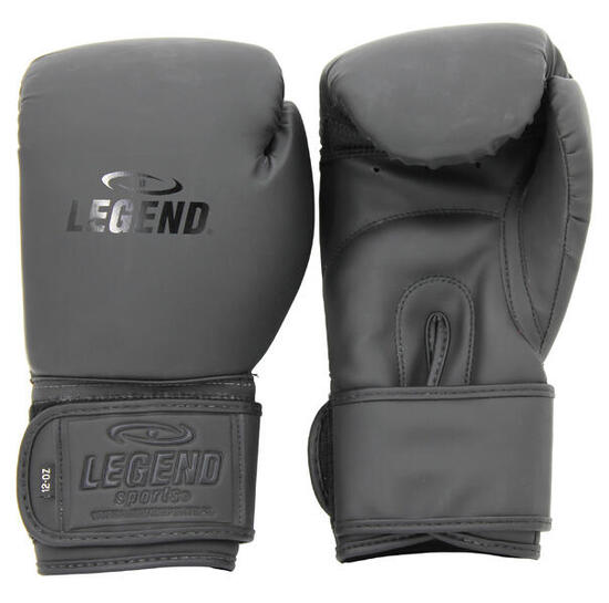 Powerfit & Protect Gants de Boxe Homme/Femme PU Noir Mat