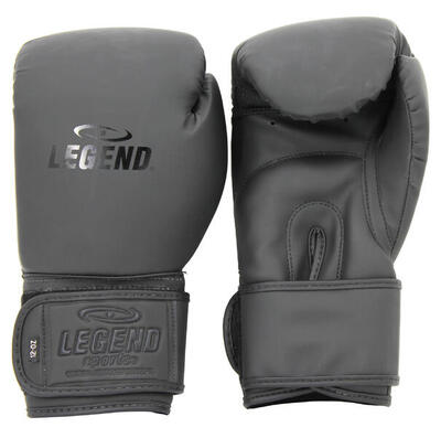 Powerfit & protect bokshandschoenen heren/dames mat zwart pu - volledig