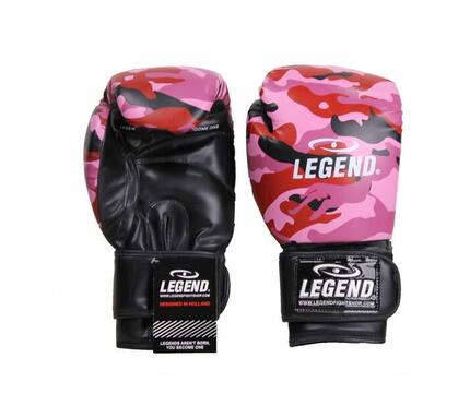 Powerfit & Protect Gants de boxe Femme Camo Rose PU