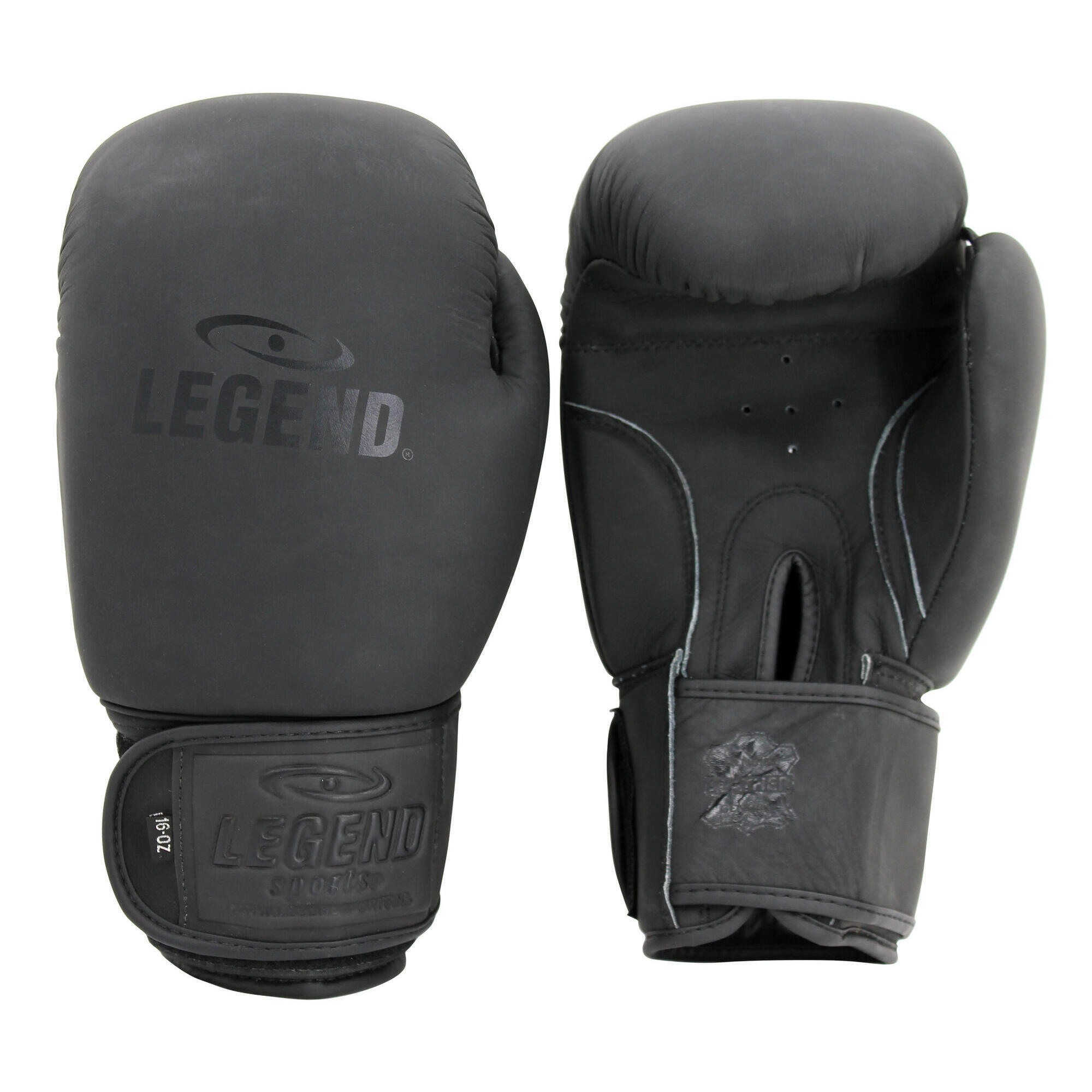 Legend Sports - Legendpadding Gants De Boxe Homme/femme Cuir Noir Mat - Gants De Boxe - Noir - 10 Oz - Decathlon