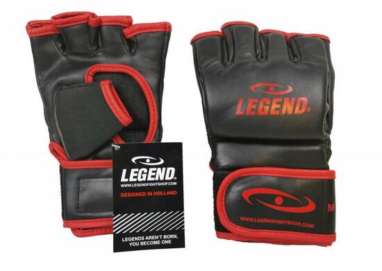 Bokszak / MMA Handschoenen Heren/Dames Zwart-Rood PU