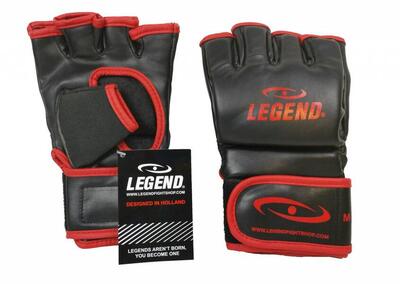 Bokszak / mma handschoenen heren/dames zwart-rood pu