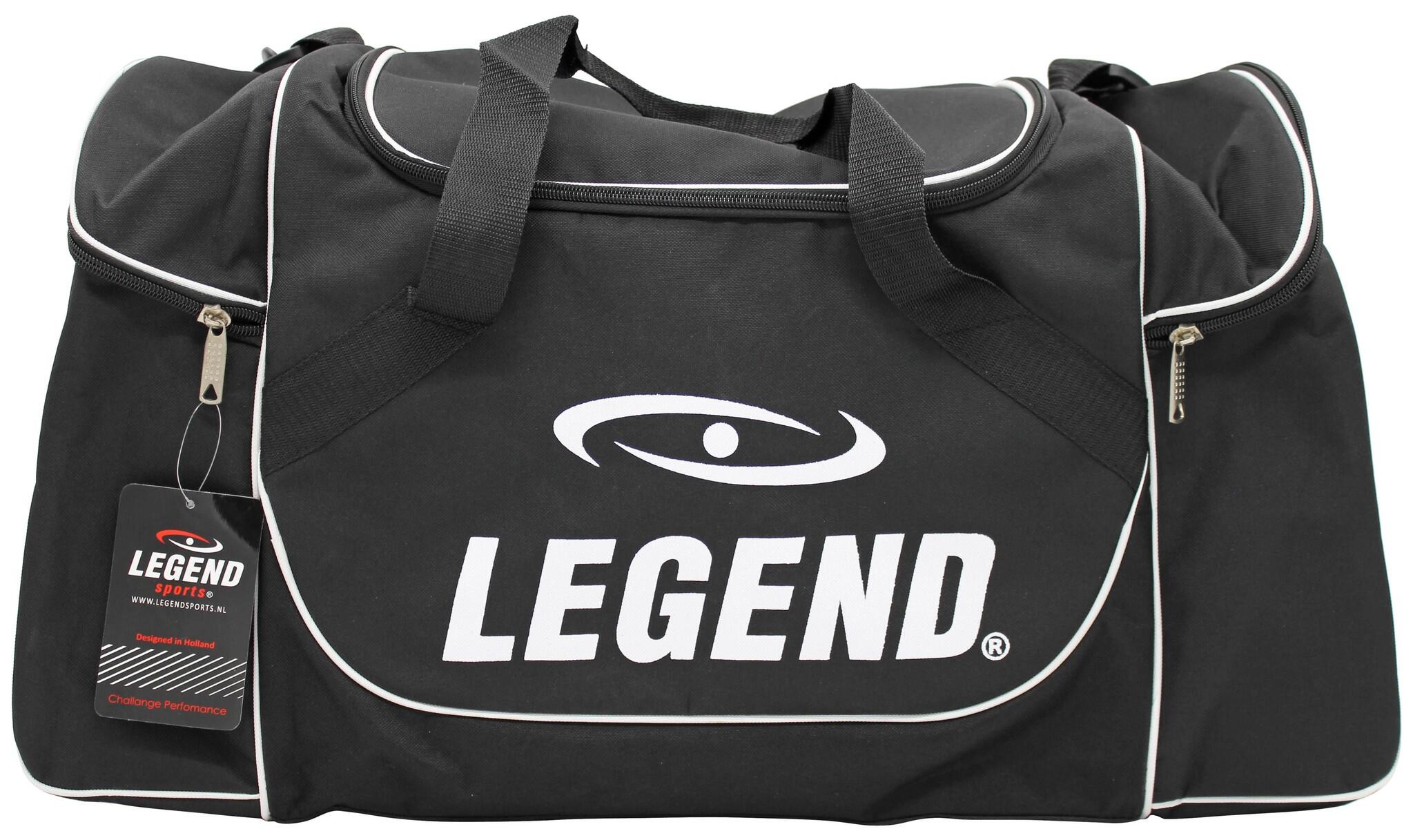 LEGEND SPORTS Sporttas Groot met 3 rits Vakken Zwart