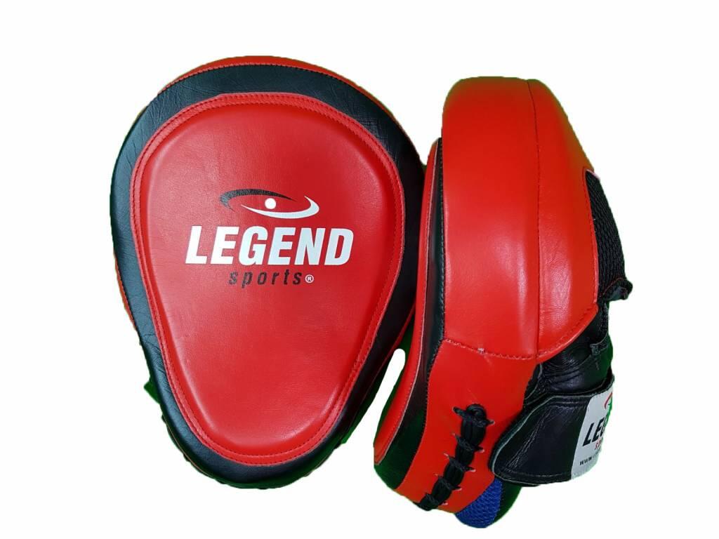 Focus Pads Rood Leer - Gemaakt van beste runderleder - Super lichtgewicht - 1/3