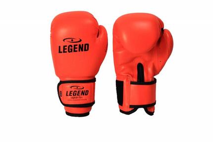 Kinder Bokshandschoenen 4-8 jaar Neon Oranje 4oz/6oz PU - Verschillende maten -