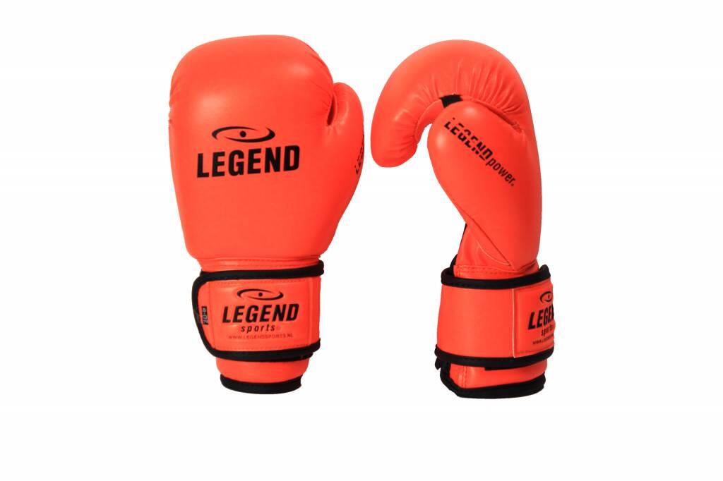 Gants de Boxe Enfant 4-8 ans Orange Fluo 4oz/6oz PU 5/5