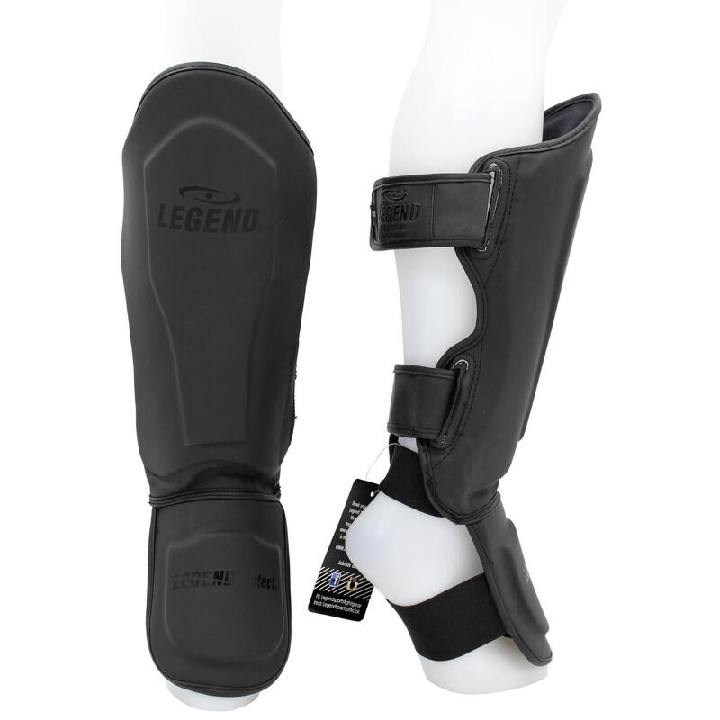 Kickboxing protège-tibias Legend Best hommes/femmes noir mat PU LEGEND ...