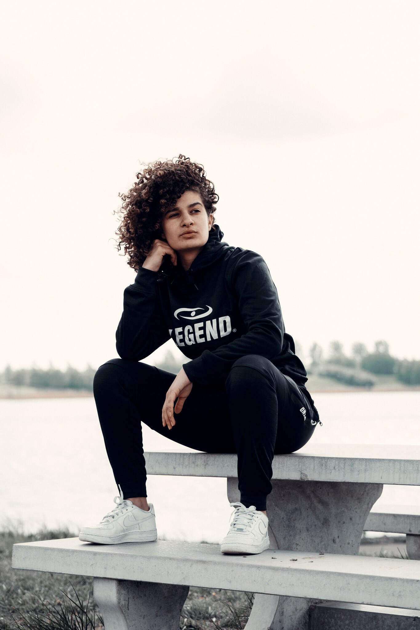 Legend Sports Joggingpak met Hoodie SlimFit, Zwart – Polyester 3/5