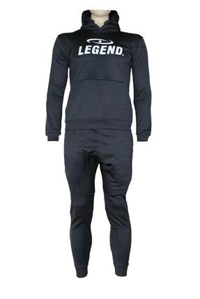Ensemble Jogging avec Capuche Enfants/Adultes Noir SlimFit Polyester