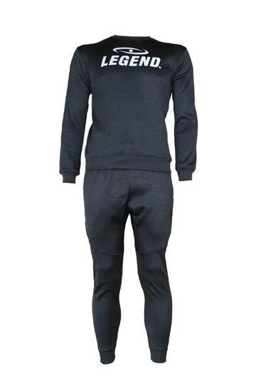 Ensemble Jogging avec Pull Enfants/Adultes Noir SlimFit Polyester