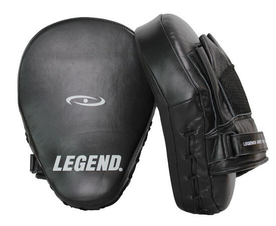 Focus Mitts Stootkussen Zwart — 100% premium rundleer