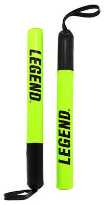 Target sticks set — stootkussens 60 cm zwart/neongeel