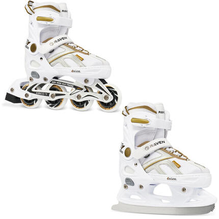 Patines Ajustables 2en1 Pulse Blanco/Rosa