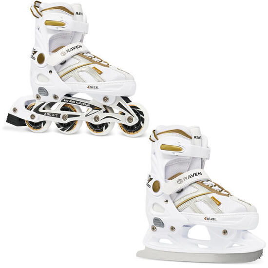 Patines Ajustables 2en1 Pulse Blanco/Rosa