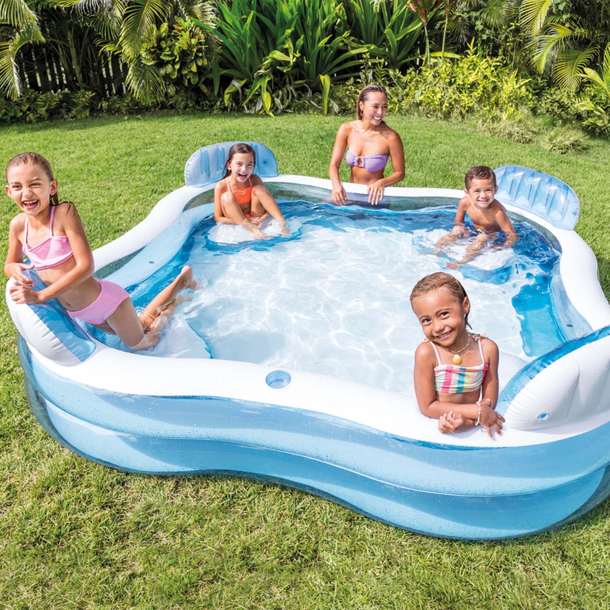 Intex 56475NP - Piscina Gonfiabile Family Quadrata, 229x229x66 cm 4/7