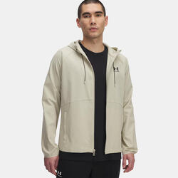 Veste coupe-vent UA Stretch Woven pour homme Under Armour Beige