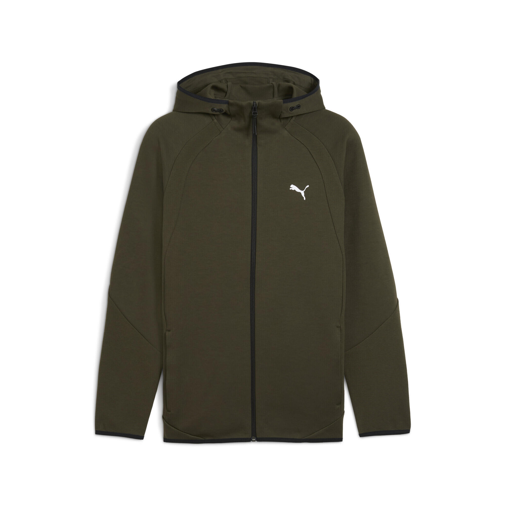 Puma - Sweat À Capuche Evostripe Homme Puma - Veste - Blanc|noir|vert - Decathlon
