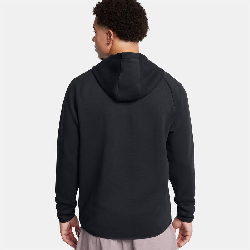 Hanorac cu glugă UA Unstoppable Fleece pentru bărbați Under Armour Negru