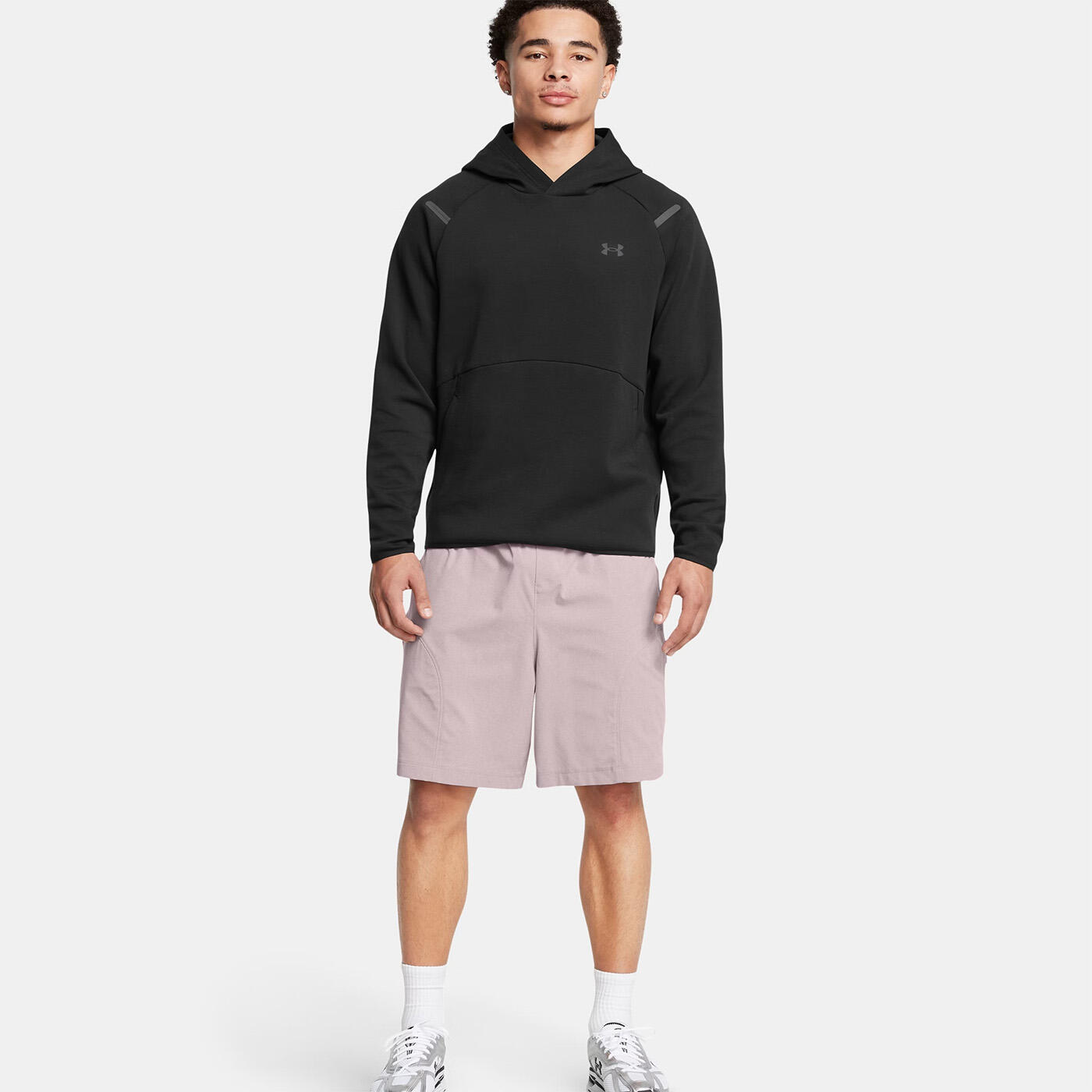 Sweat à capuche UA Unstoppable Fleece pour homme Under Armour Noir 5/5