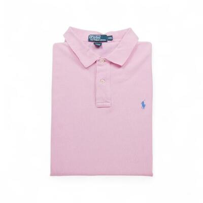 Seconda Mano - Maglietta polo da uomo a maniche corte rosa - Stato buono