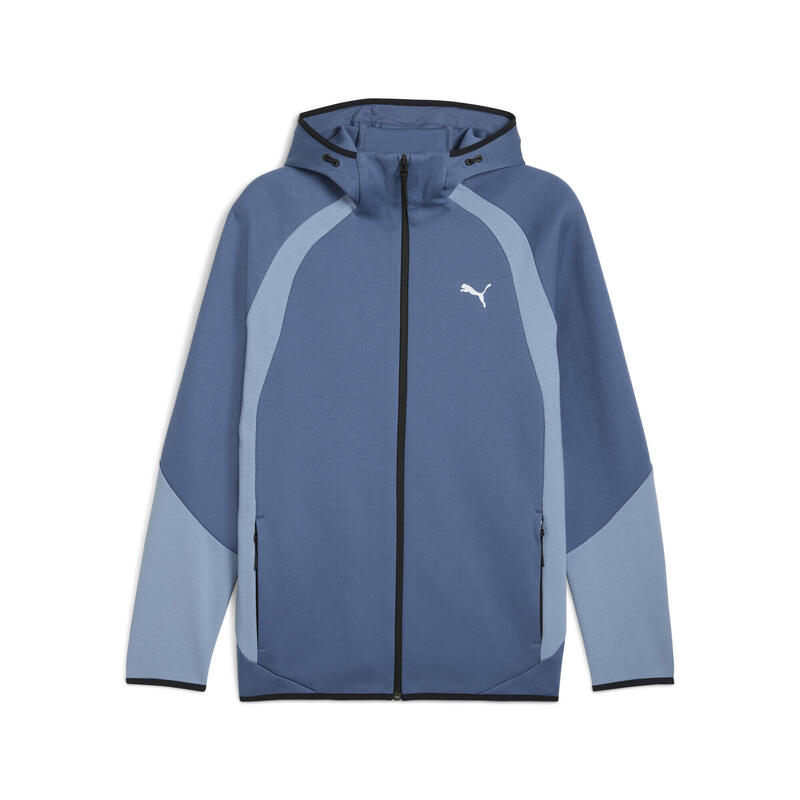 Geacă bărbați cu glugă slim fit Evostripe albastru PUMA